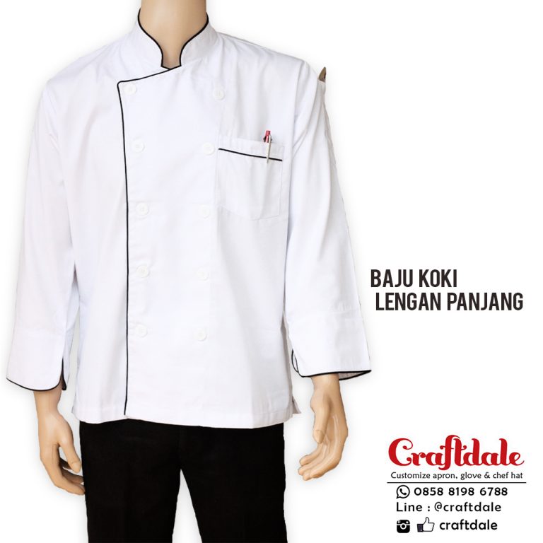 Baju koki lengan panjang