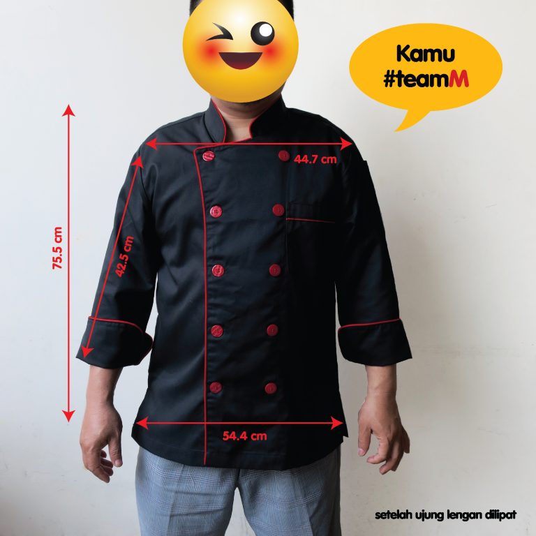 baju koki lengan panjang